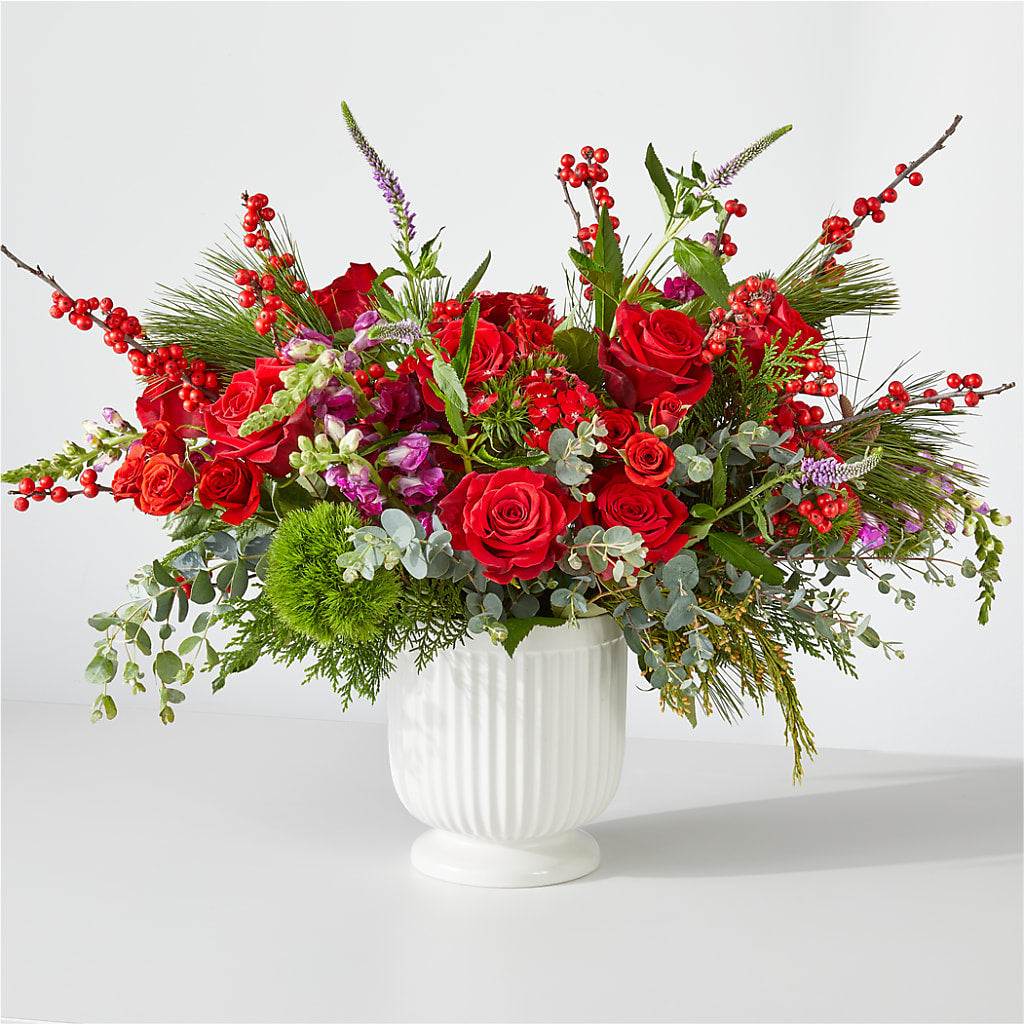 Big Red Bow Bouquet – Barbur Floral Shop, Geneva NE