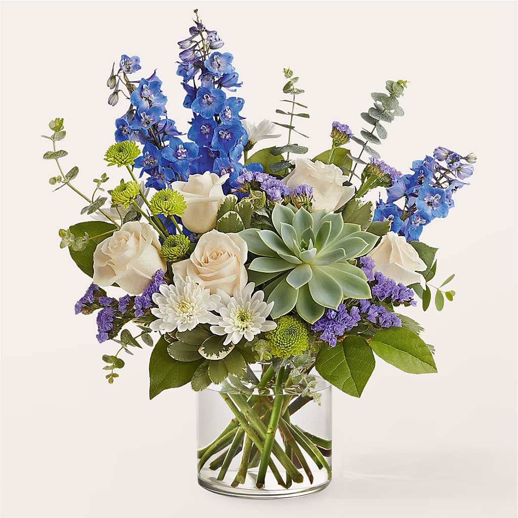 Cerulean Waves Bouquet – Barbur Floral Shop, Geneva NE