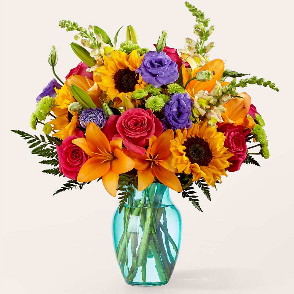 Double Rainbow Bouquet – Barbur Floral Shop, Geneva NE