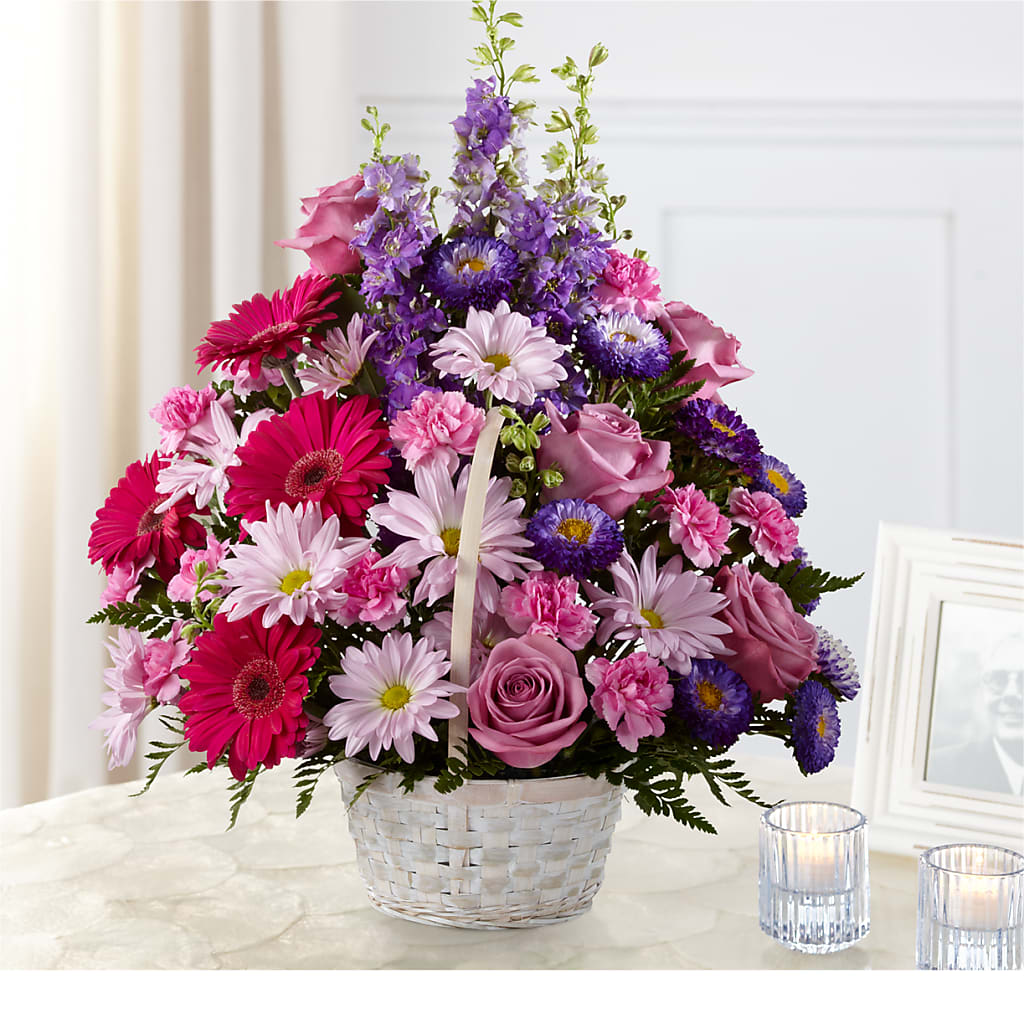 Pastel Peace Basket – Barbur Floral Shop, Geneva NE