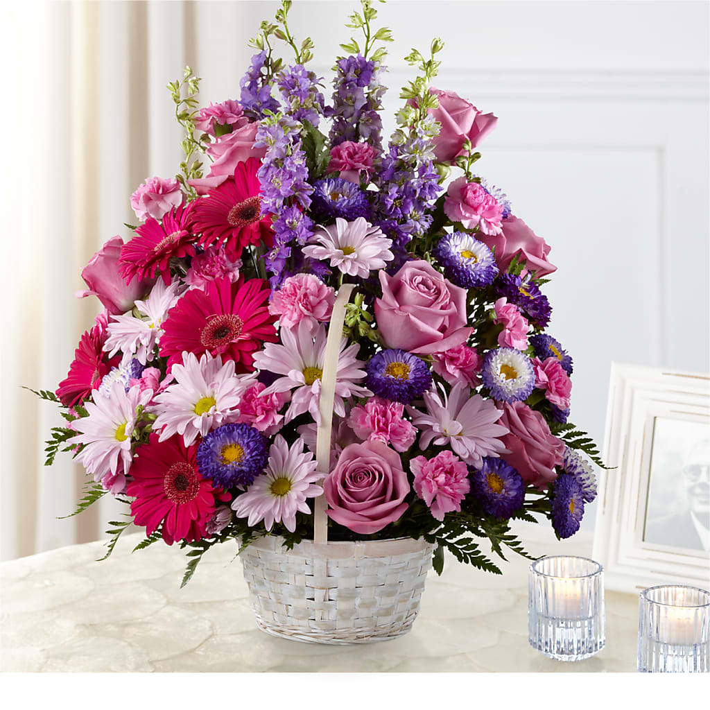 Pastel Peace Basket – Barbur Floral Shop, Geneva NE