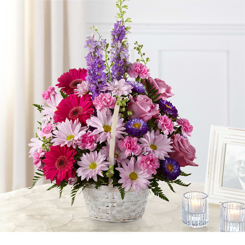 Pastel Peace Basket – Barbur Floral Shop, Geneva NE