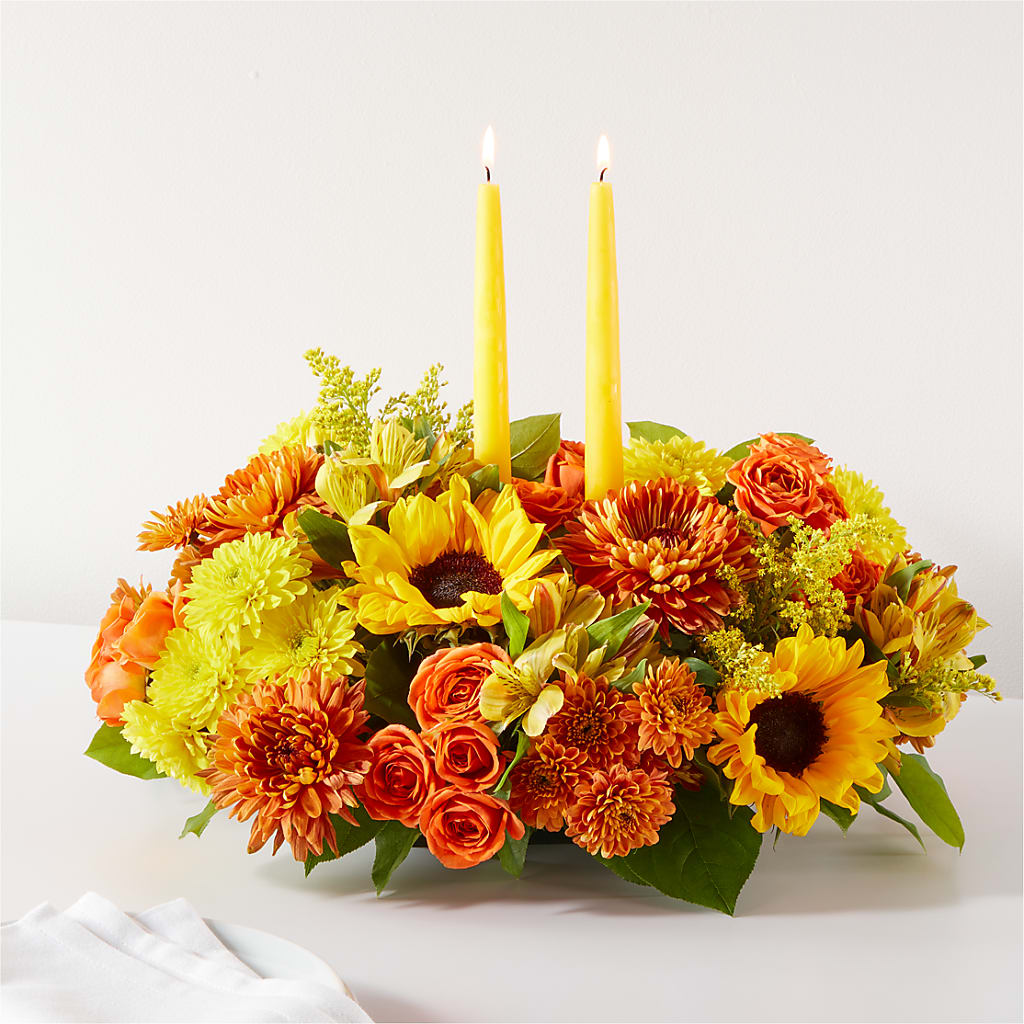 Autumn Harmony Centerpiece – Barbur Floral Shop, Geneva NE