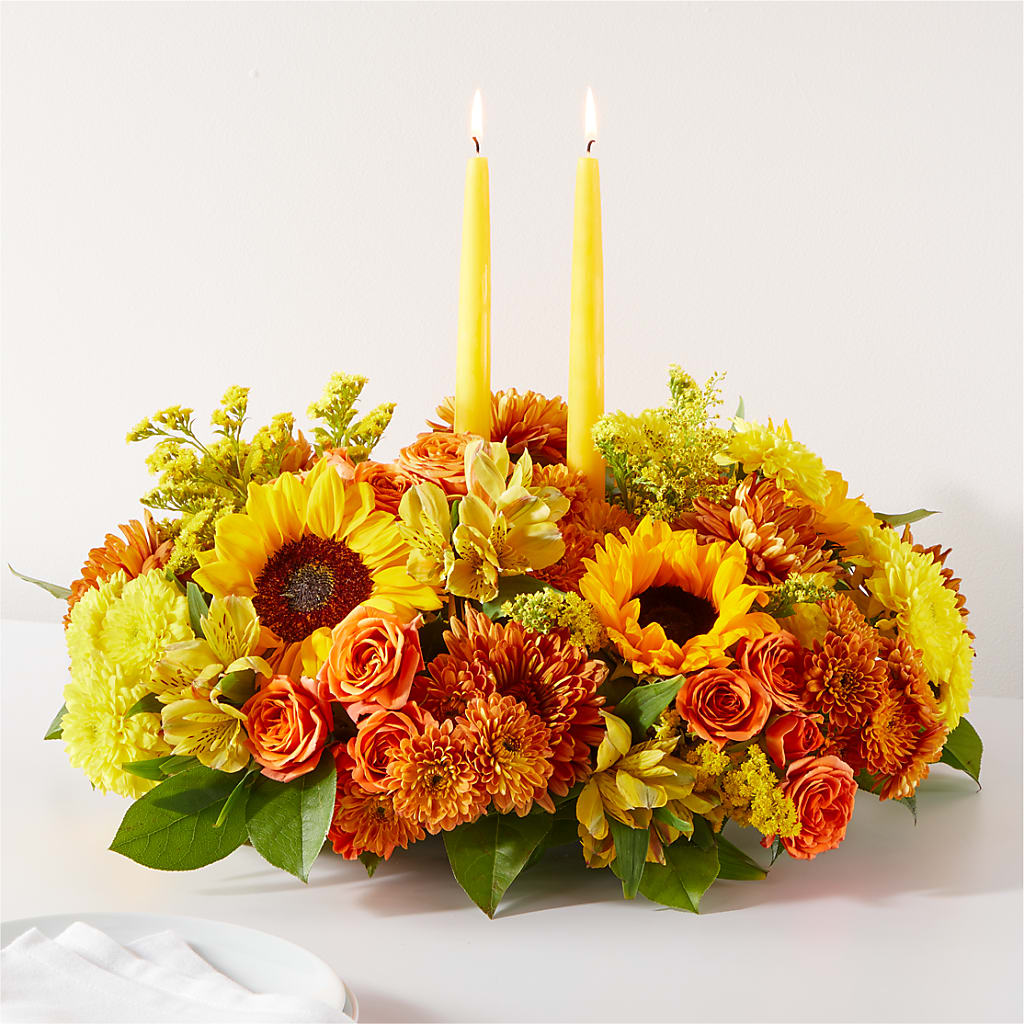 Autumn Harmony Centerpiece – Barbur Floral Shop, Geneva NE
