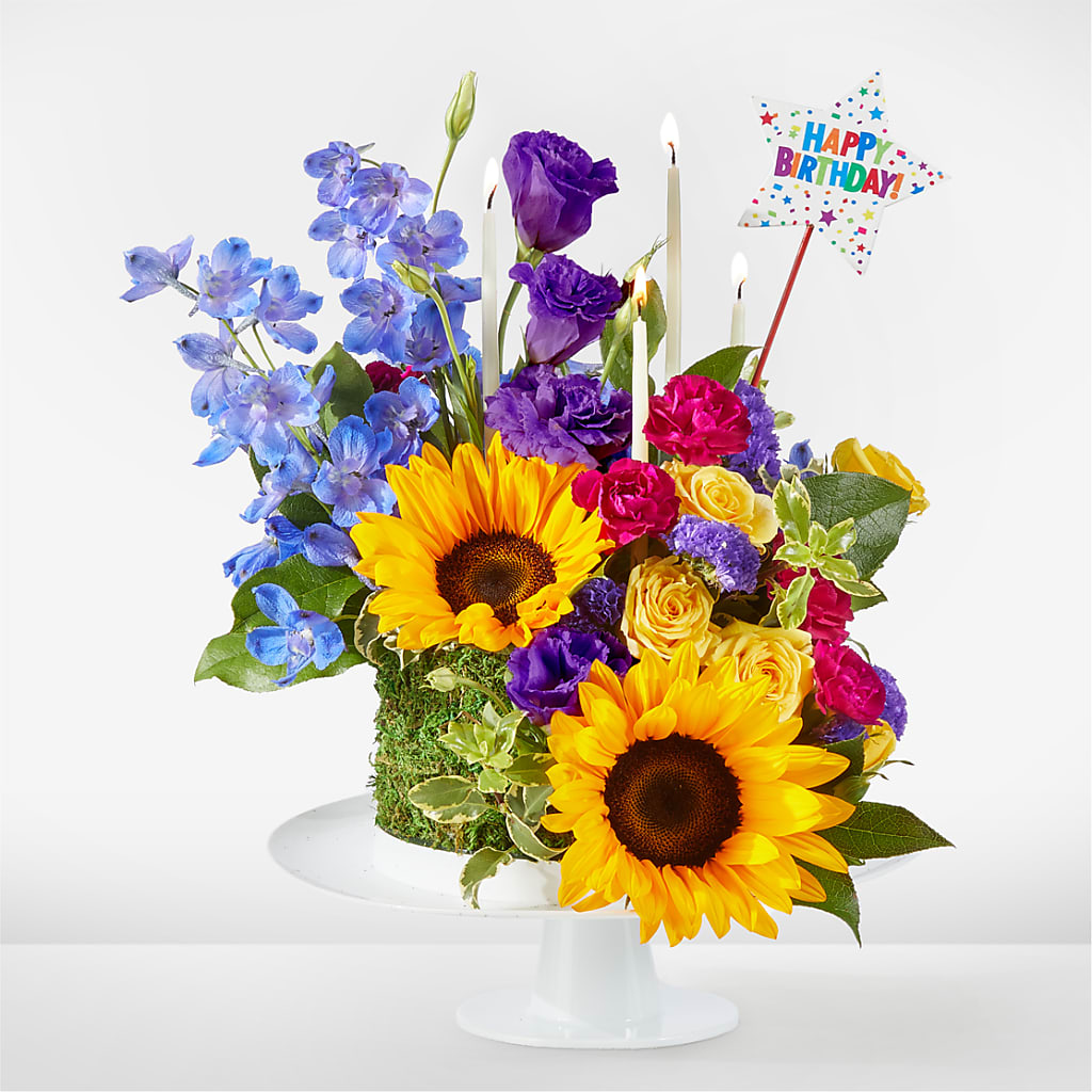 Star of the Day Floral Cake – Barbur Floral Shop, Geneva NE