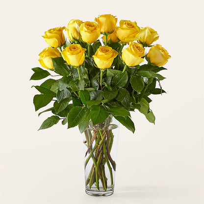 Long Stem Yellow Rose Bouquet –  Barbur Floral Shop, Geneva NE