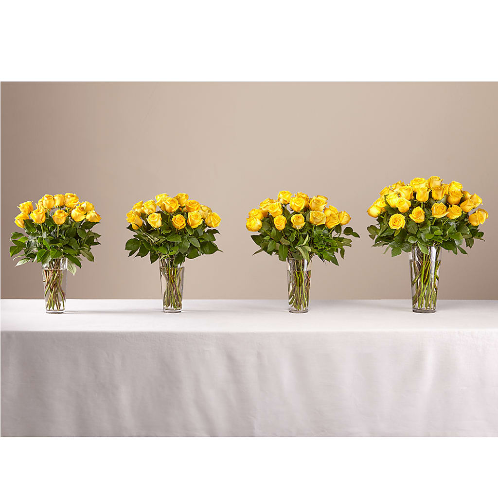 Long Stem Yellow Rose Bouquet –  Barbur Floral Shop, Geneva NE