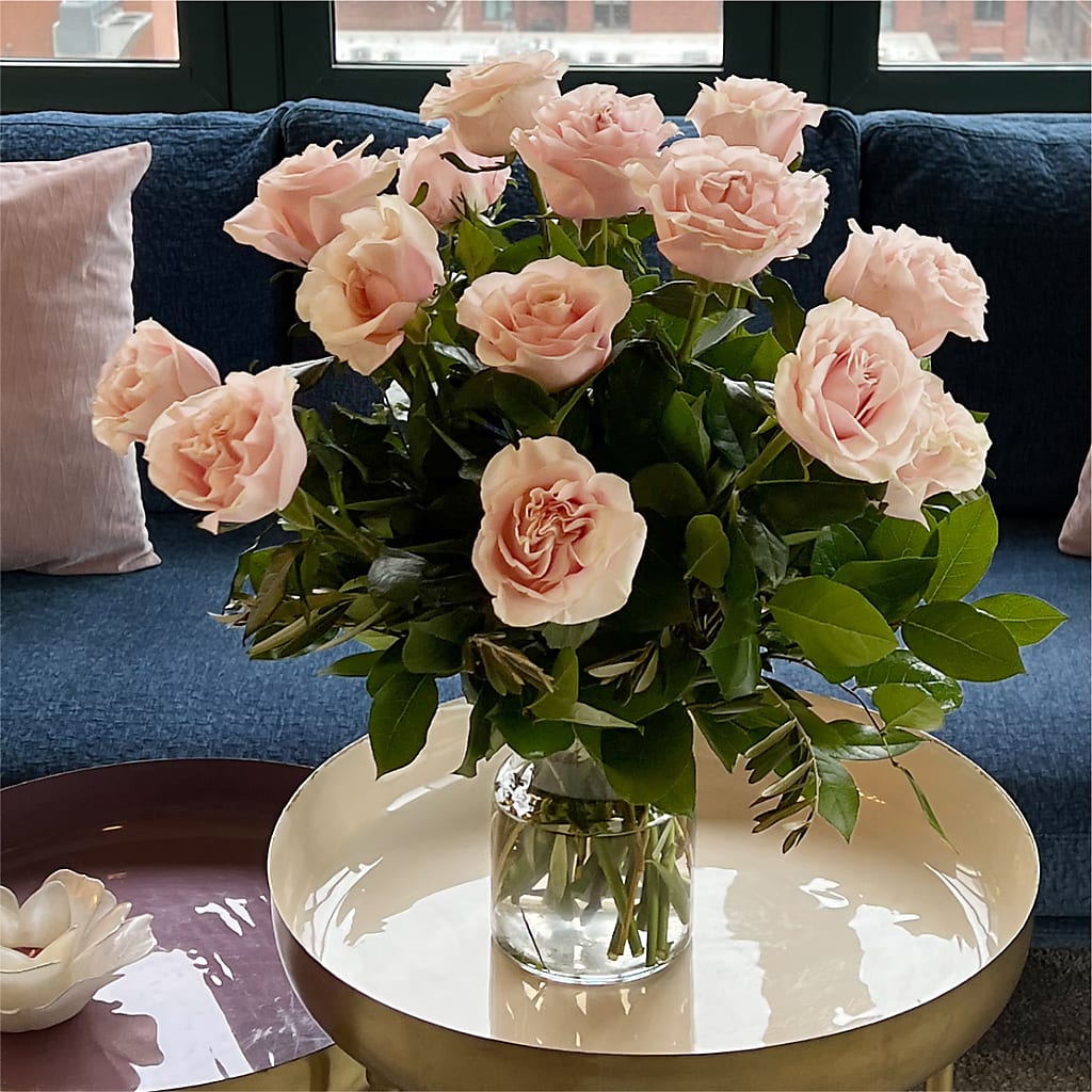 Long Stem Pink Rose Bouquet –  Barbur Floral Shop, Geneva NE
