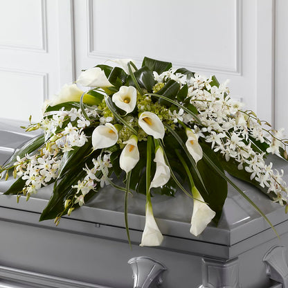 Angel Wings Casket Spray –  Barbur Floral Shop, Geneva NE