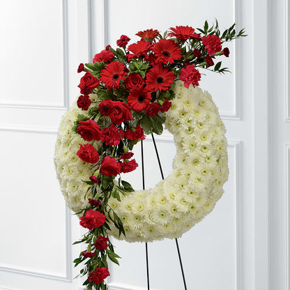 Graceful Tribute Wreath –  Barbur Floral Shop, Geneva NE