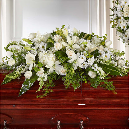 Abundance Casket Spray –  Barbur Floral Shop, Geneva NE