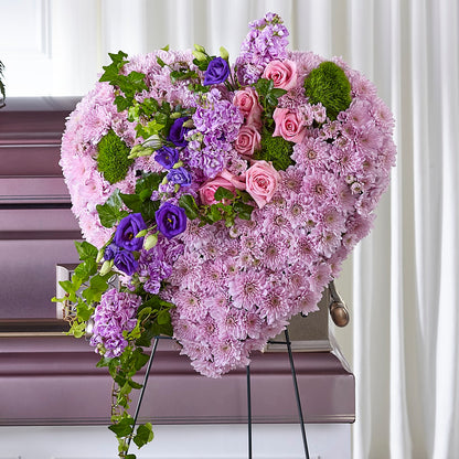 Treasured Love Standing Heart –  Barbur Floral Shop, Geneva NE