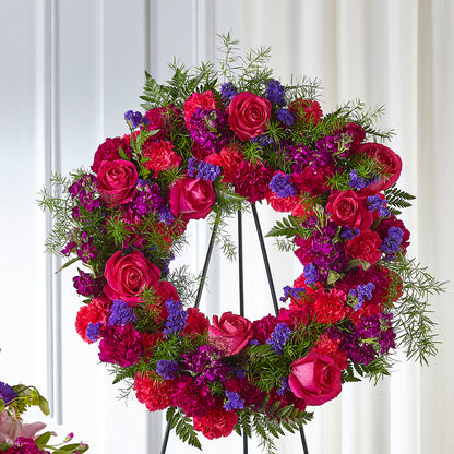 Calming Colors Wreath –  Barbur Floral Shop, Geneva NE
