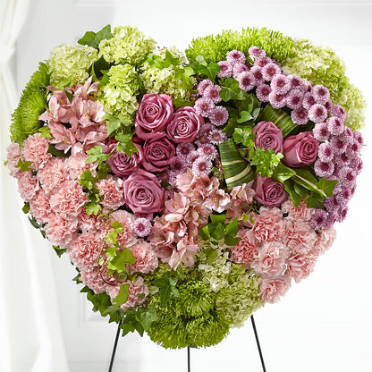 Heartwarming Standing Heart –  Barbur Floral Shop, Geneva NE