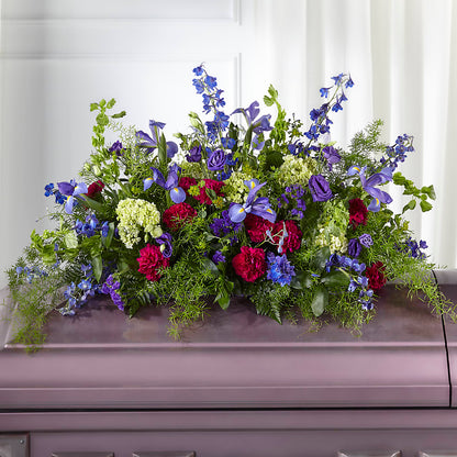 Always Treasured Casket Spray –  Barbur Floral Shop, Geneva NE