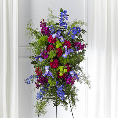Heavenly Skies Standing Spray –  Barbur Floral Shop, Geneva NE