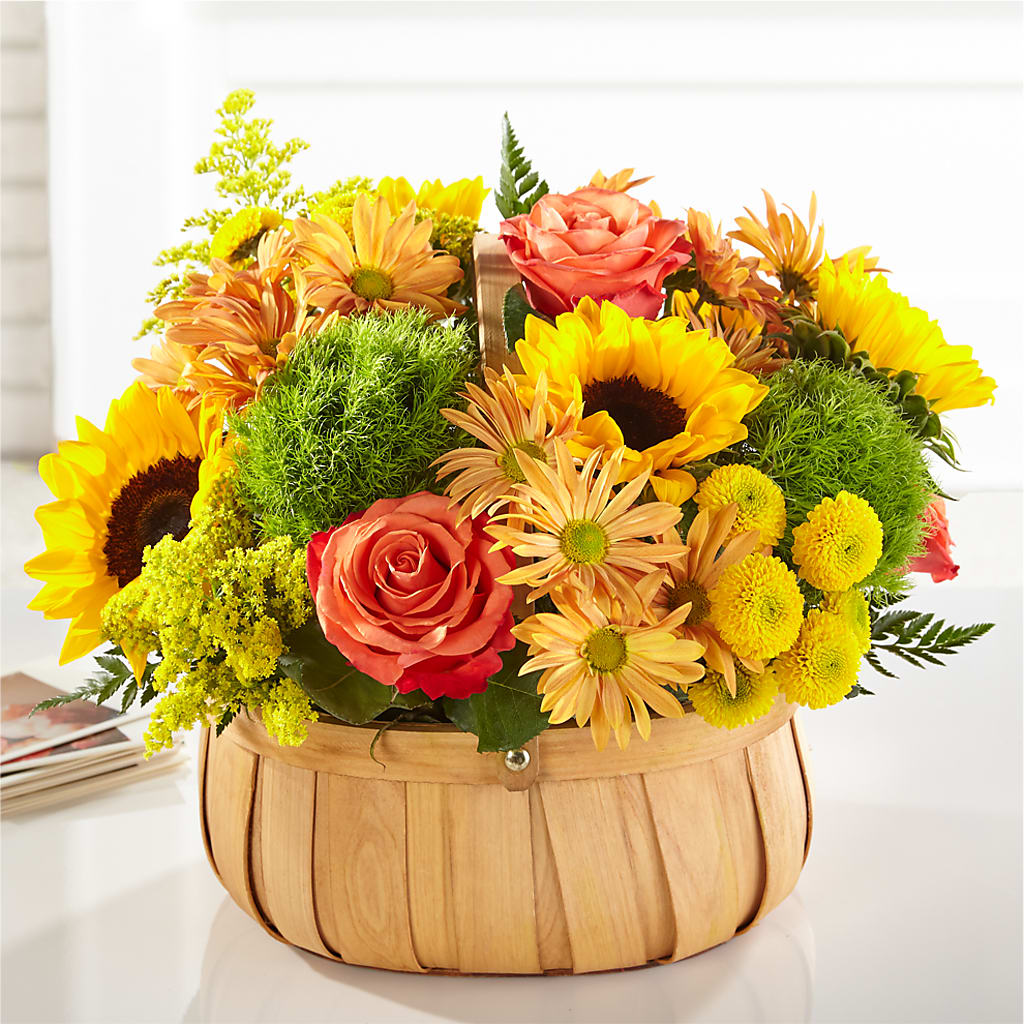 Harvest Sunflower Basket –  Barbur Floral Shop, Geneva NE