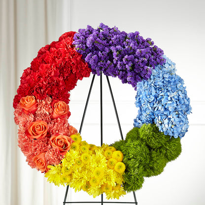 Circle of Love Wreath –  Barbur Floral Shop, Geneva NE