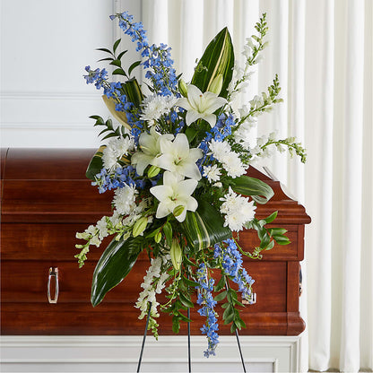 Eternal Impressions Standing Spray –  Barbur Floral Shop, Geneva NE