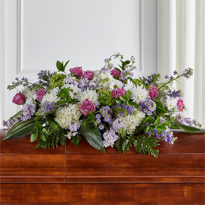 Meadows of Serenity Casket Spray –  Barbur Floral Shop, Geneva NE
