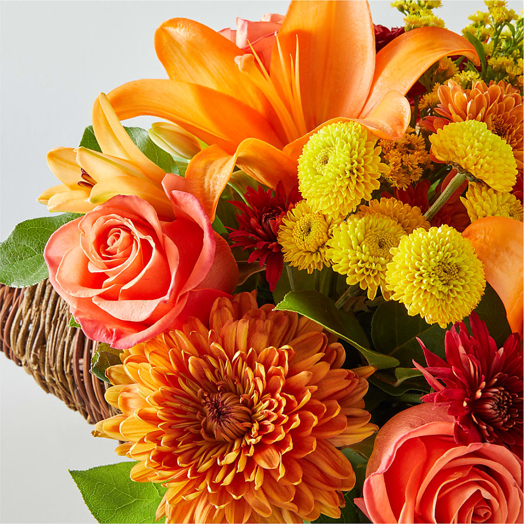 Bouquet of Blessings Cornucopia –  Barbur Floral Shop, Geneva NE
