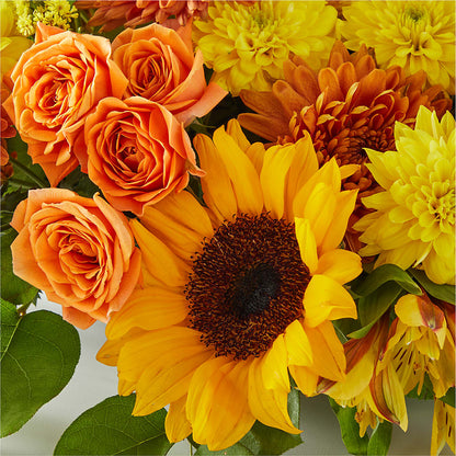 Autumn Harmony Centerpiece –  Barbur Floral Shop, Geneva NE