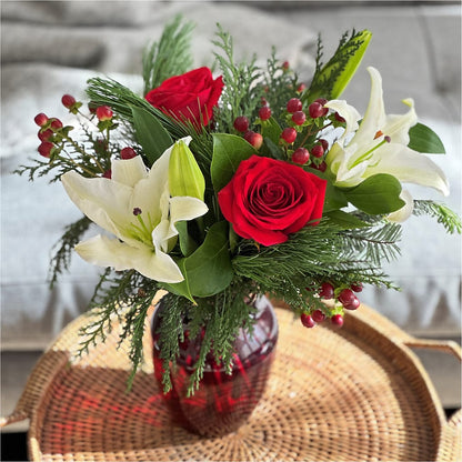 Evergreen Delight Bouquet –  Barbur Floral Shop, Geneva NE
