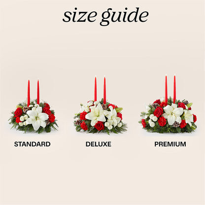 Seasonal Festivities Centerpiece –  Barbur Floral Shop, Geneva NE
