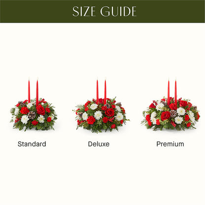Holiday Soiree Centerpiece –  Barbur Floral Shop, Geneva NE