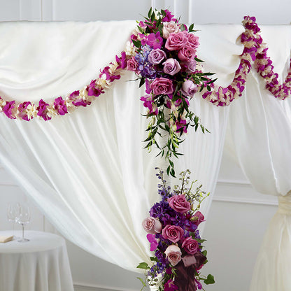 Color & Light Chuppah Decor –  Barbur Floral Shop, Geneva NE