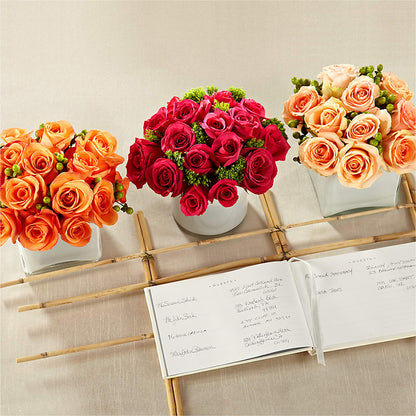 Dawn Rose Centerpiece –  Barbur Floral Shop, Geneva NE