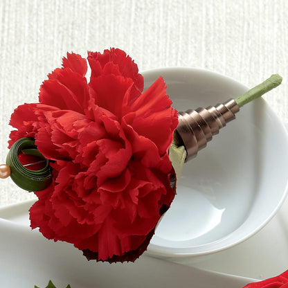Red Carnation Boutonniere –  Barbur Floral Shop, Geneva NE