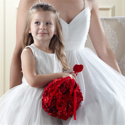 Pure at Heart Flower Girl Arrangement –  Barbur Floral Shop, Geneva NE